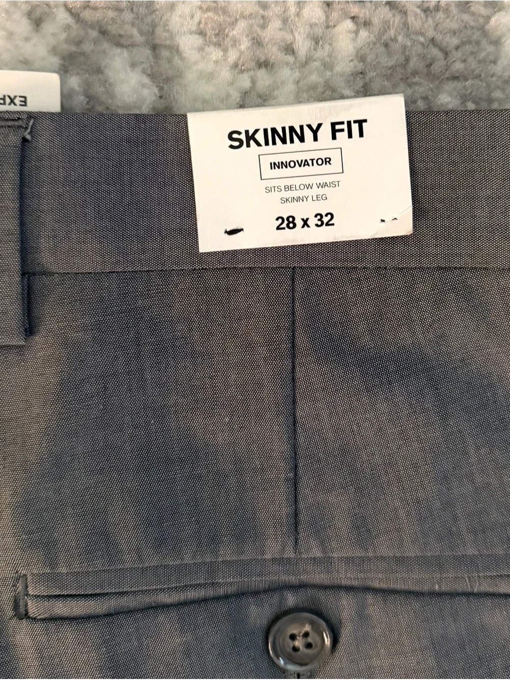 Express Slim Fit Gray Men’s Dress Pants